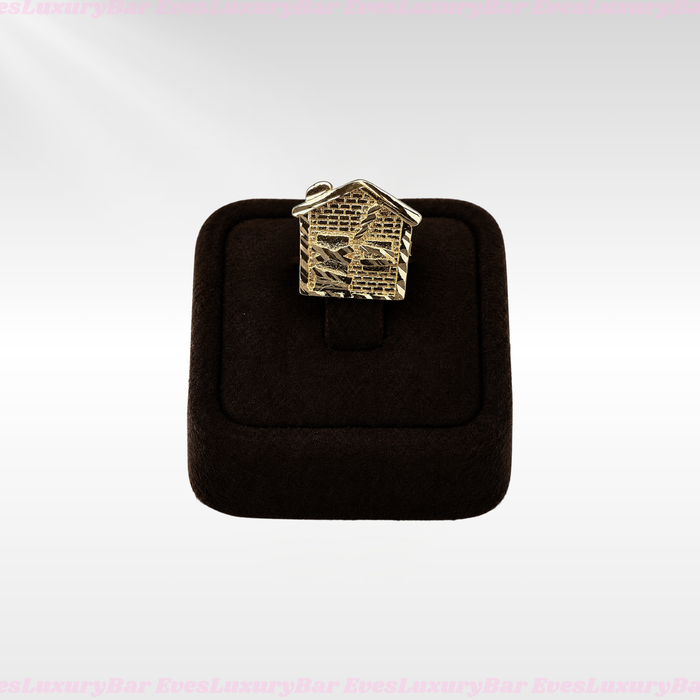 18K GOLD FILLED/PLATED TRAP HOUSE RING
