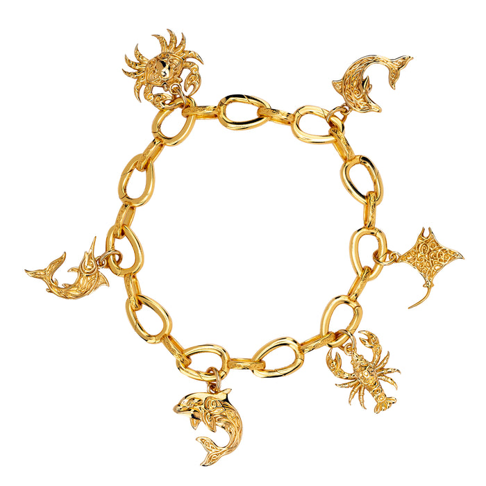 18k Vermeil over Sterling Silver Orca Charm
