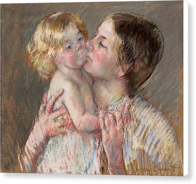 A Kiss for Baby Ann - Canvas Print