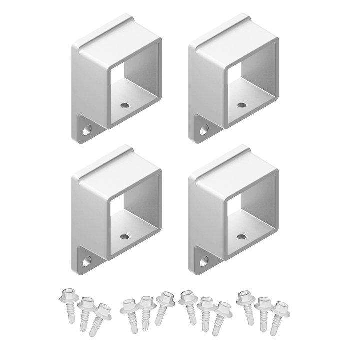 Oxworks Picket Bracket - Aluminium - 40 x 40mm - 4 Pack - Image 1