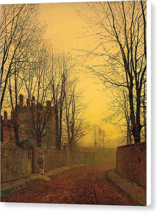 An Autumn Lane - Canvas Print