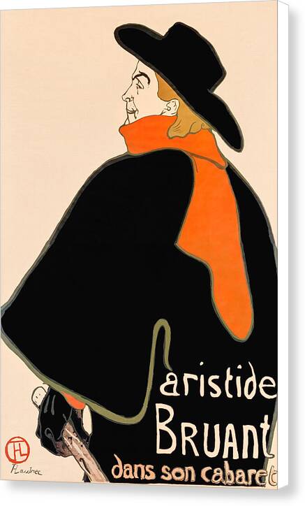 Aristide Bruant in His Cabaret - Canvas Print