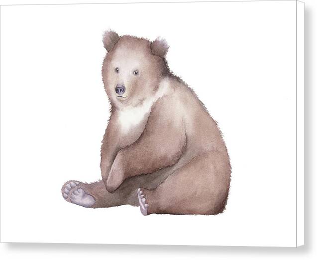 Bear Watercolor - Canvas Print