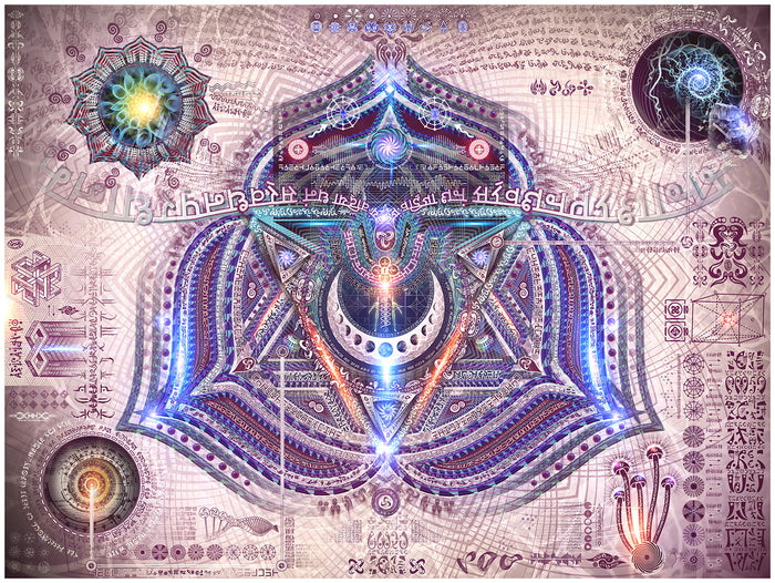 Bio-Energetic Vortexes No:5 - Truth - Art Print (Throat Chakra)