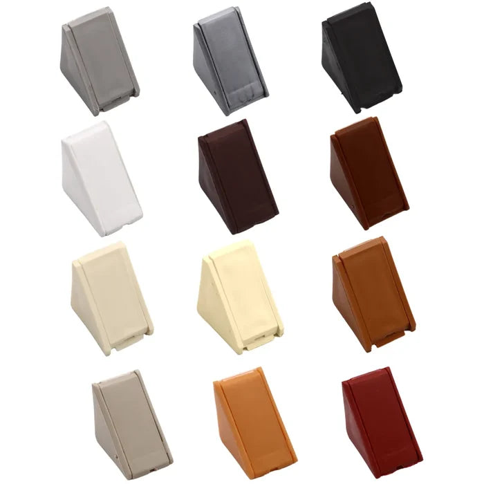 Cabinet corner braces plastic - Extra Dark Brown 1000pcs