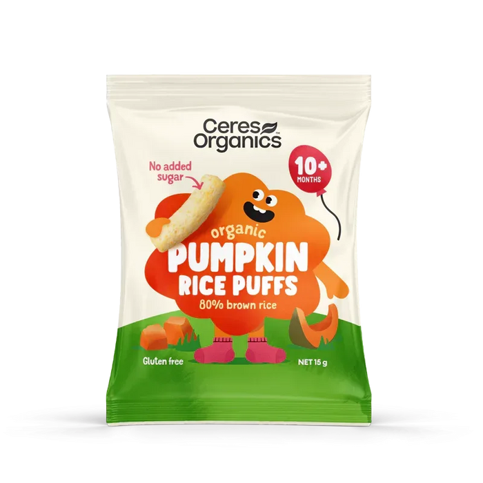 Ceres Organics Baby Rice Puffs Pumpkin - 15g - L'Organic