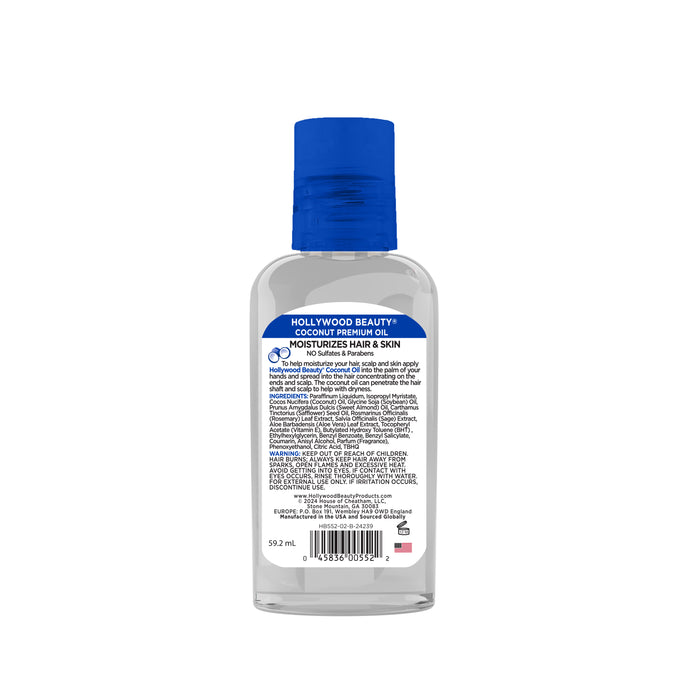 Coconut Premium Oil for Hair, Scalp, Skin, and Nails - 2 fl oz