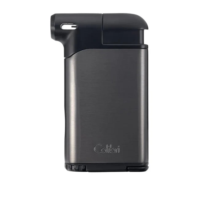 Colibri Pacific Air Gunmetal and Black Single Soft Flame Pipe Lighter - LI400C8