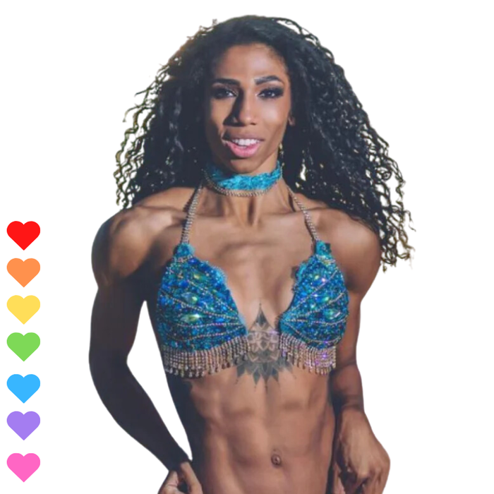 Couture Matching Choker Angel Competition BikinisThe best NPC Competition Suits for the Bikini Division, Fit Model Division Suits, and bodybuilding suits.