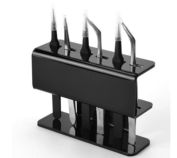 Eyelash Extension Tweezer Stand - Black
