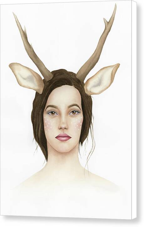 Lady Deer - Canvas Print