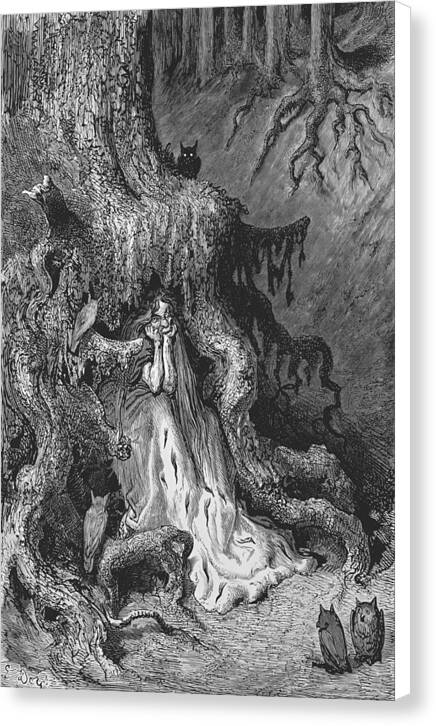 Les Aventures du chevalier Jaufre et de la belle Brunissende - Canvas Print