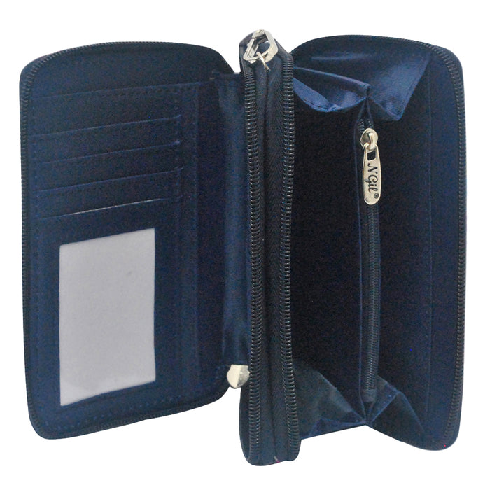 Lilac Floral NGIL Canvas All in One Wallet