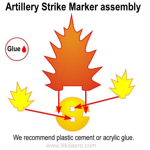 Litko Artillery Strike Markers, Medium (x5) - Combat Miniatures