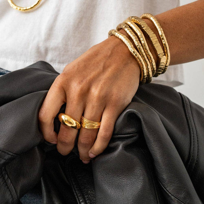 Lucille Round Bracelet in Gold