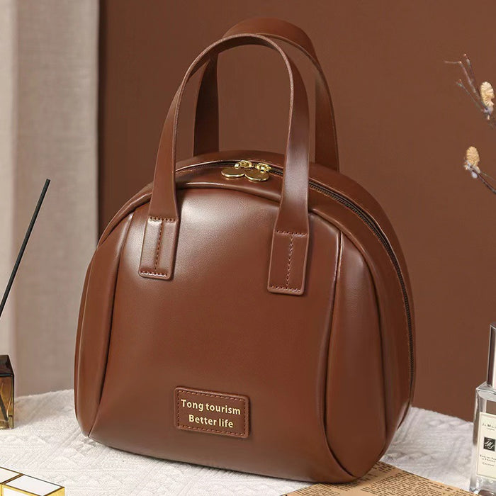 MB05884 Leather Makeup Storage Bag