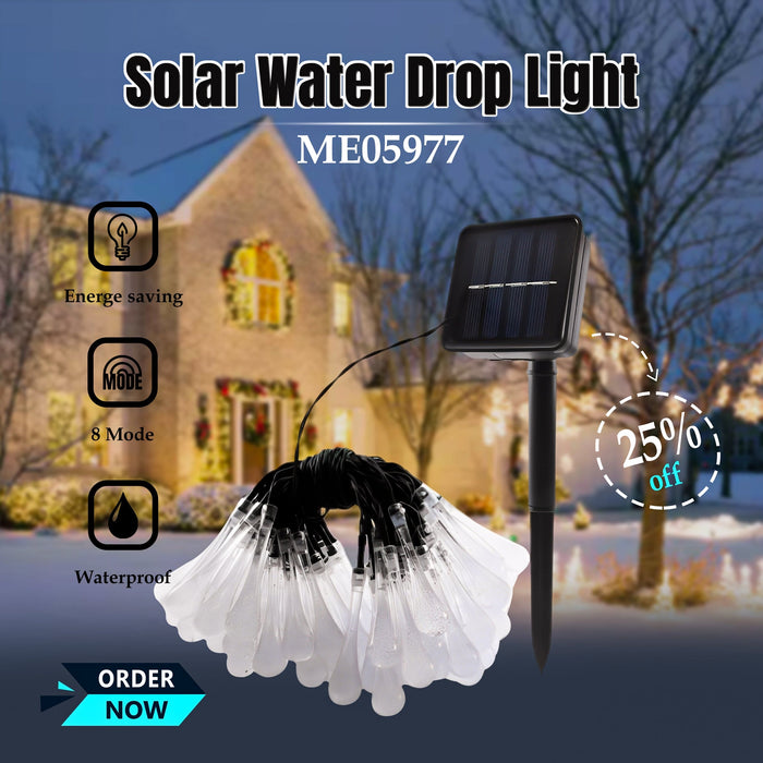 ME05977 Solar Water Drop Light