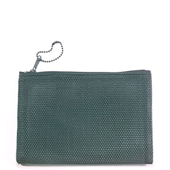 Small Black Mesh See Through Cometic Bag For Travel 5 x 7"