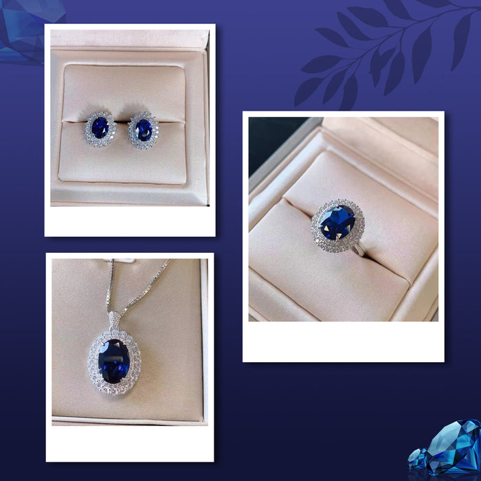 MJ06019 Sapphire three-piece set