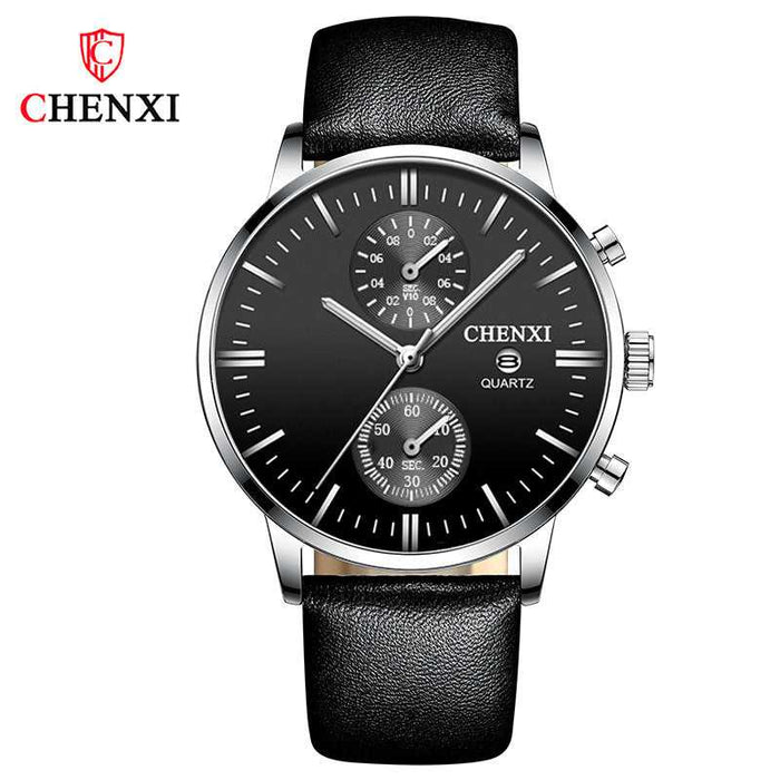 MW00010 Chenxi တံဆိပ်ရေစိုခံ အပြာရောင်ဒိုင်ခွက်ပုံစံ ဆန်းသစ်တဲ့ယောကျာ်းလေး၀တ်လက်ပက်နာရီ