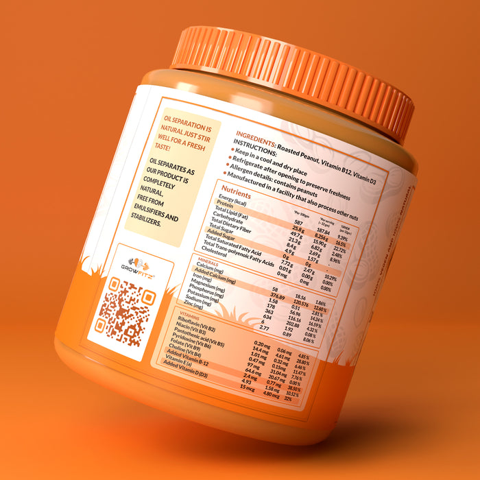 Natural Crunchy Peanut Butter | 26g Protein | 800g