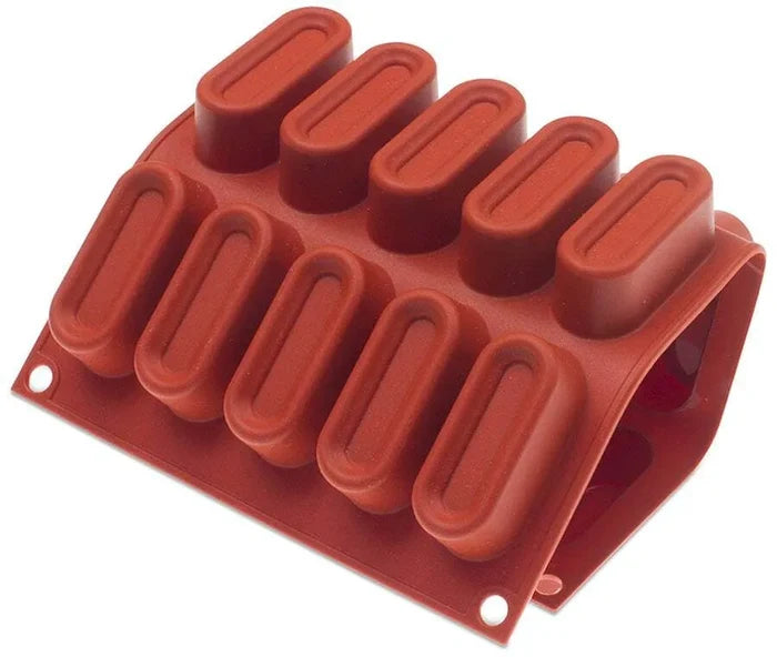 Orange Non Stick Indented Oval - 20 Forms