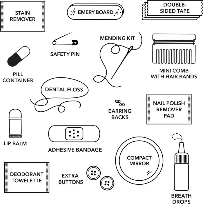 Pinch Provisions - Black Glitter Bomb Minimergency Kit