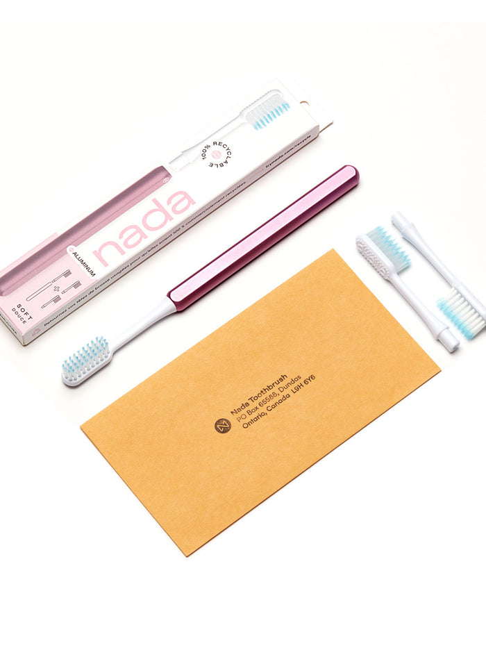 Pink Toothbrush + 2 brush heads