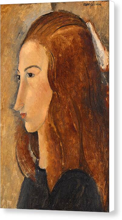 Portrait of a Young Woman 1 - Canvas Print