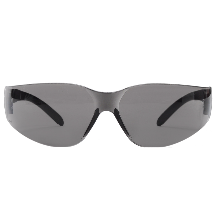 Radians Mirage Rt Safety Glass With Rubber Tipped Temples Smoke Lens