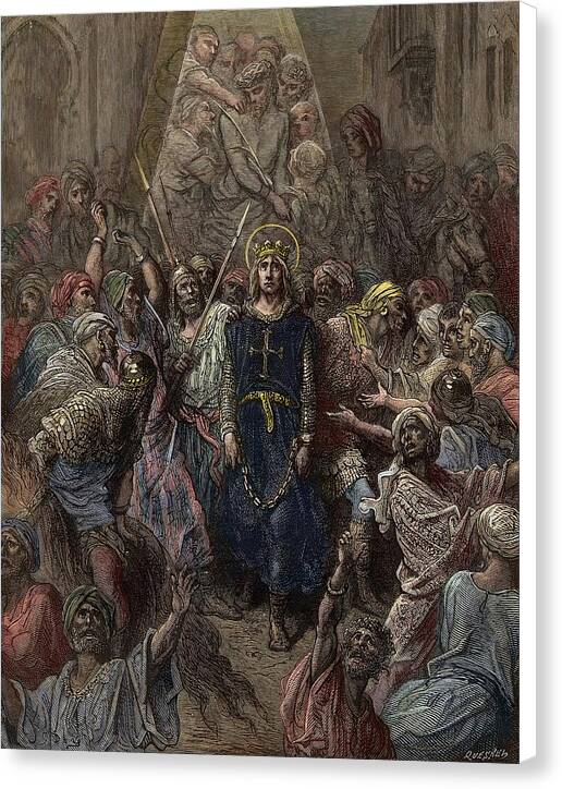 Saint Louis taken prisoner - Canvas Print