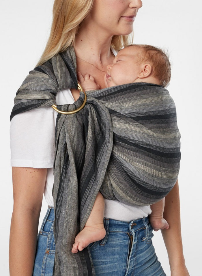 Sakura Bloom Linen Ring Sling - Lava Gradient