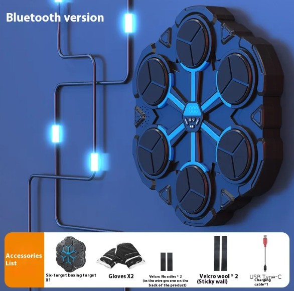 Smart Boxing Reflex Trainer — Wall-Mounted Target with Music & Timer