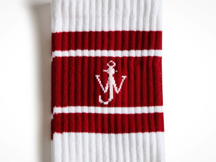 sports sock white red Product Detail 2