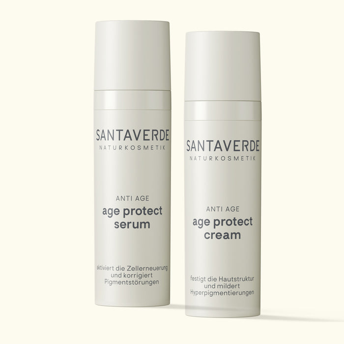 Santaverde age protect serum und age protect cream
