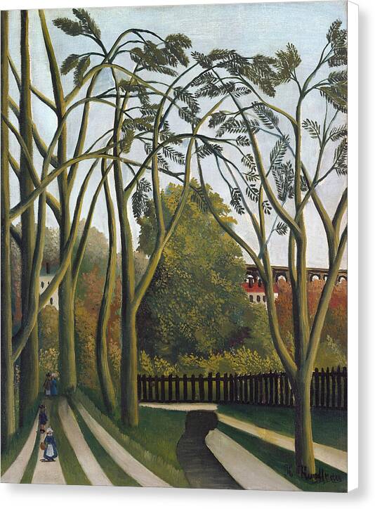 The Banks of the Bievre near Bicetre - Canvas Print