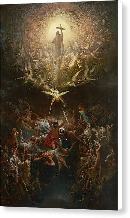 The Triumph of Christianity over Paganism - Canvas Print