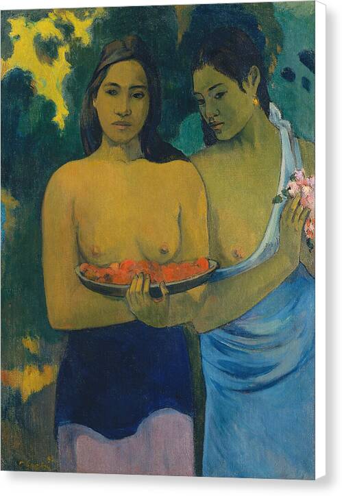 Two Tahitian Women - Canvas Print