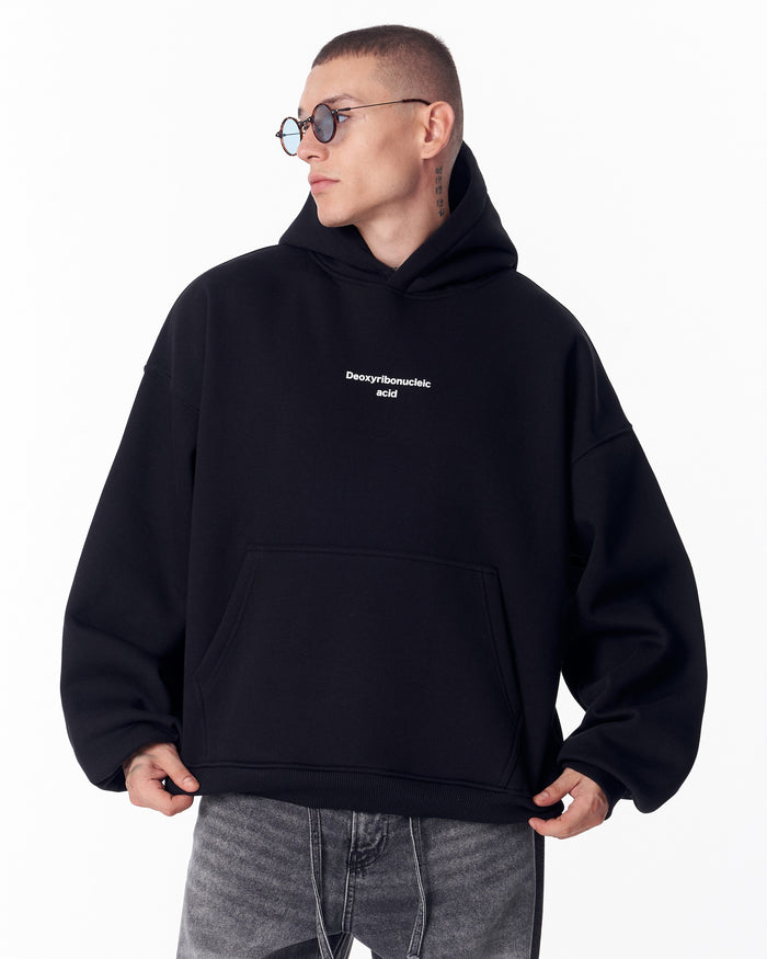 Urban DNA Applique Patch Black Hoodie (8)