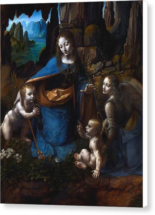 Virgin of the Rocks - London Version - Canvas Print