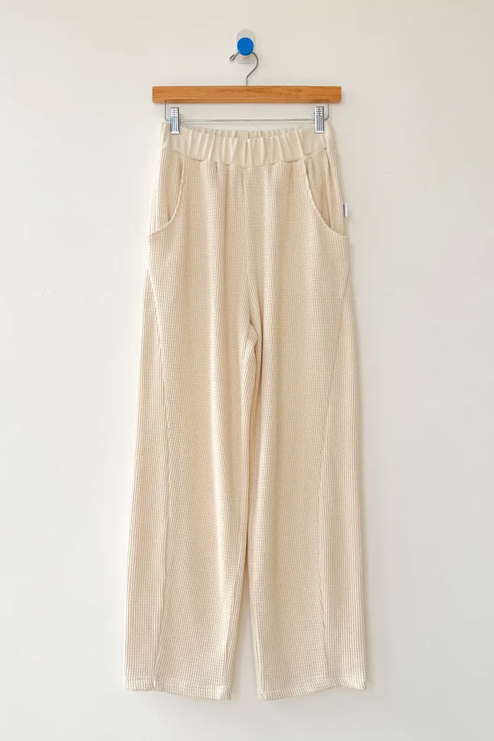 Waffle Lo Pants in Naturel