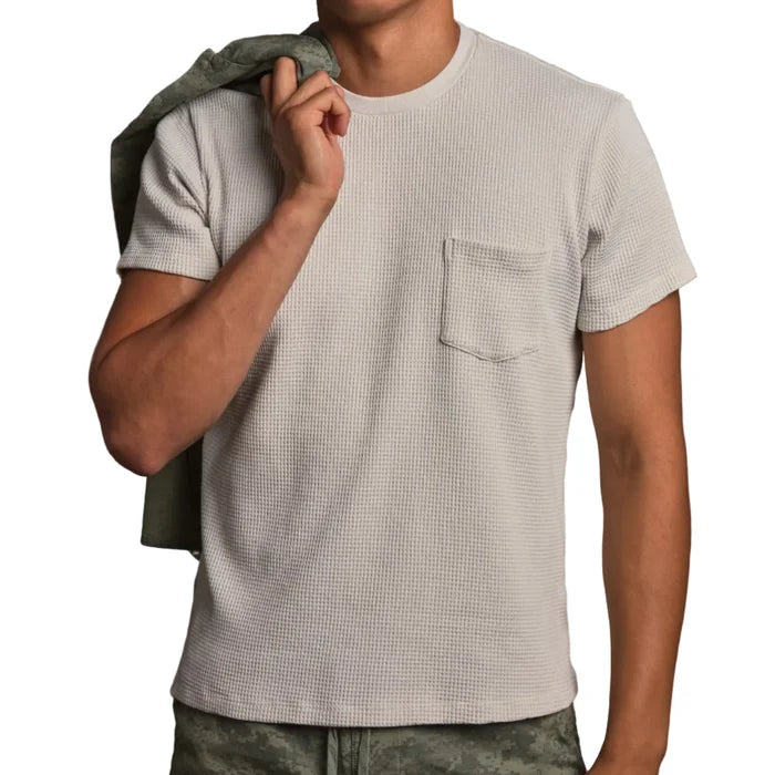 Waffle Pocket Tee in Ash