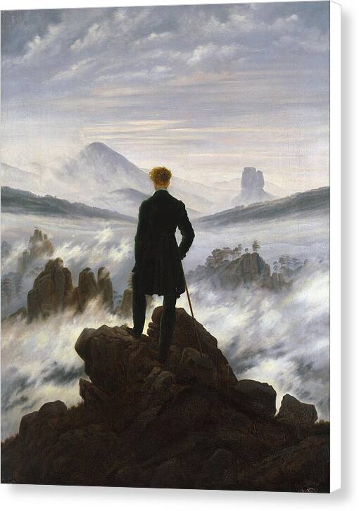 Wanderer above the Sea of Fog - Canvas Print