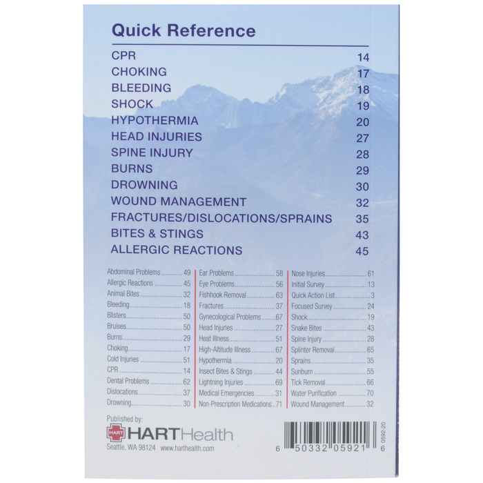 Wilderness First Aid Book Each