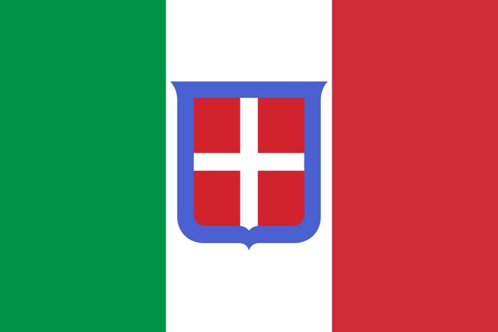 1/285 WW2 National Italian Flag with Shield Water Slide Decals - Combat Miniatures