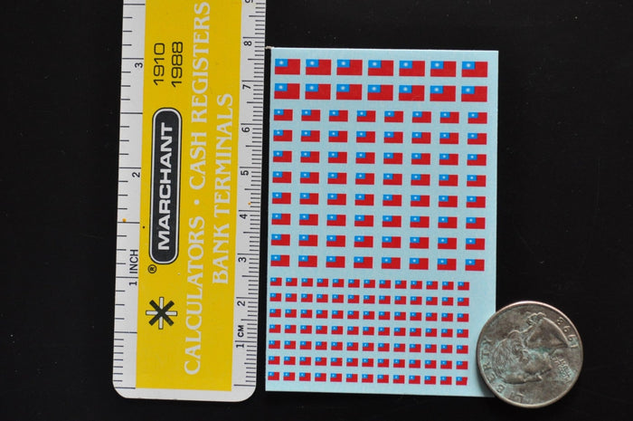 1/285 Nationalist Chinese Flag Water Slide Decals - Combat Miniatures
