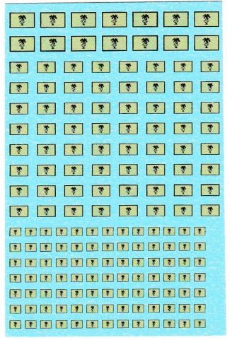 1/285 WW2 German Afrika Korp Flag Water Slide Decal - Combat Miniatures