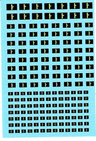 1/285 WW2 National Facist Party Italian Flag Water Slide Decals - Combat Miniatures