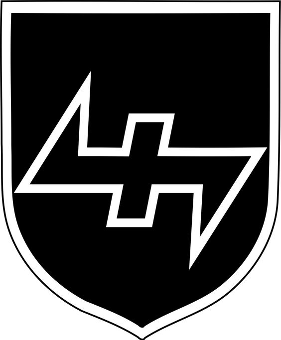 1/285 WW2 SS Insignia's with Flag Water Slide Decals - Combat Miniatures