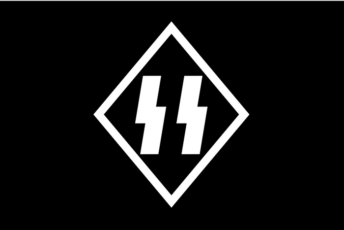 1/285 WW2 SS Insignia's with Flag Water Slide Decals - Combat Miniatures